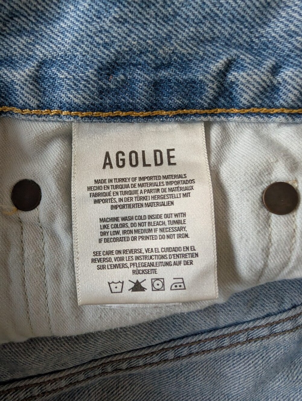 Agolde Parker Long Shorts - Picture 6 of 11